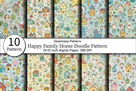 Holiday Awareness Day Doodle Pattern Designs