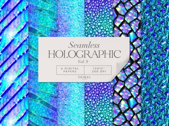 Holographic Seamless Pattern Paper: A Versatile Creative Resource for Designers and Makers