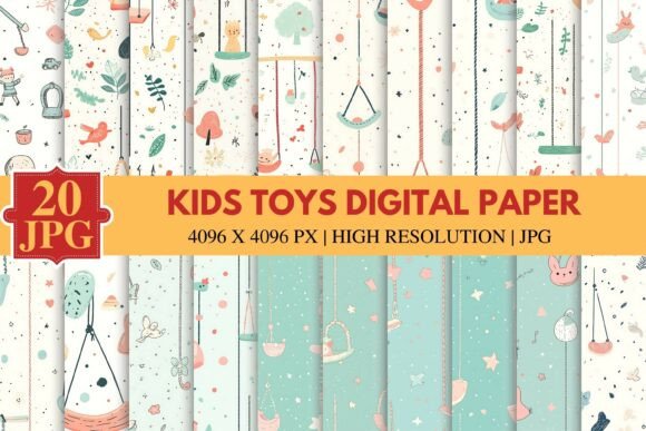 Kids Toys Digital Paper: A Versatile Resource for Modern Creators and Businesses