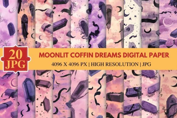 Moonlit Coffin Dreams Digital Paper: Strategic Use for Gothic-Inspired Projects