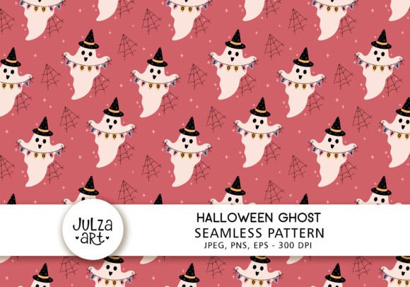 Pink Halloween Ghost Pattern: A Spooky and Stylish Design for All Occasions