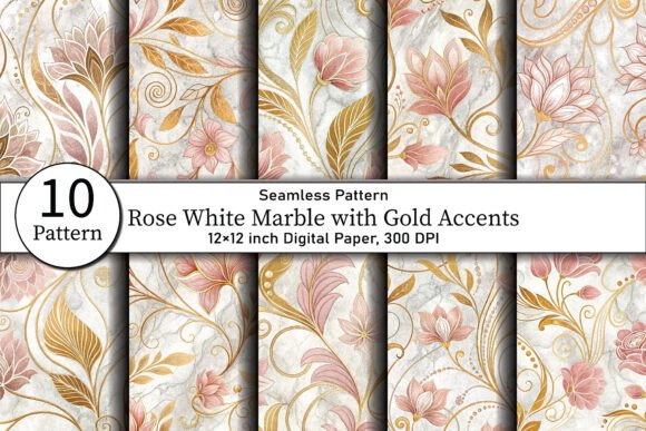 Rose White Marble with Gold Accents: A Timeless Design Element for Creative Projects