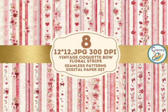 Seamless Paper Vintage Coquette Bow: Creative Uses & Design Ideas