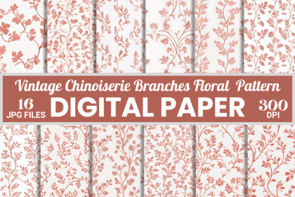 Vintage Chinoiserie Tiny Floral Pattern: A Versatile Design Element for Modern Creatives