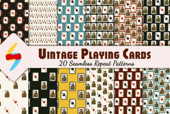 Vintage Playing Card Pattern Pack for Timeless Design
